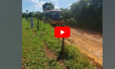 É muito delicada a situação das estradas rurais de Monte Alegre (GO); alunos não têm acesso à escola