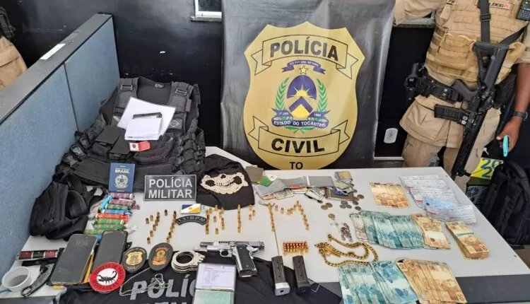 Polícias Civil e Militar prendem quatro homens por associação criminosa armada em Dianópolis (TO)