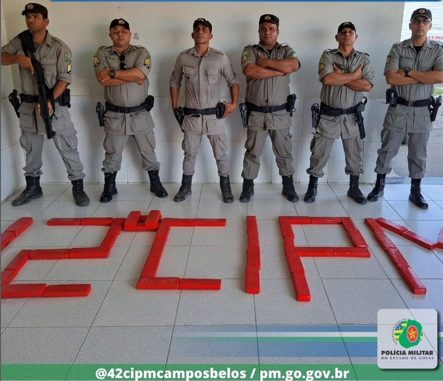 PMGO apreende quase 40 quilos de maconha em Campos Belos