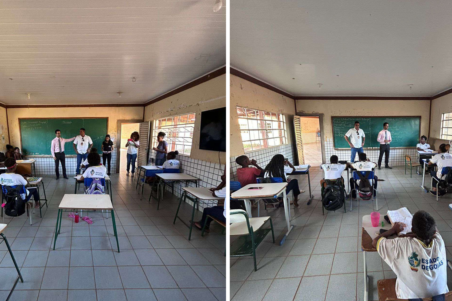 MP e PC levam orientação de combate à violência sexual em escolas Kalungas