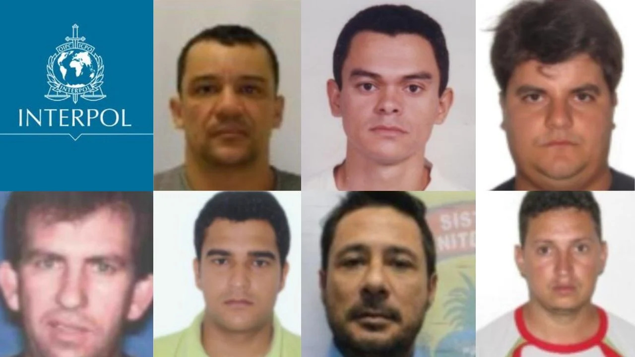 Sete goianos que integram a lista dos mais procurados pela Interpol; Um deles é de Campos Belos (GO)