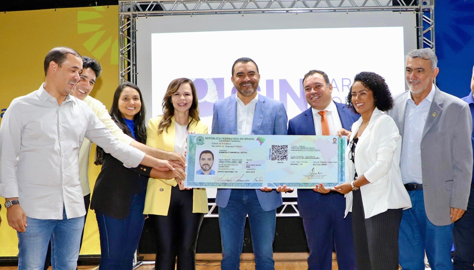 Governo do Tocantins apresenta oficialmente a nova Carteira de Identidade Nacional