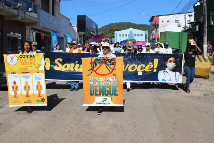 Campos Belos (GO) faz caminhada contra a dengue
