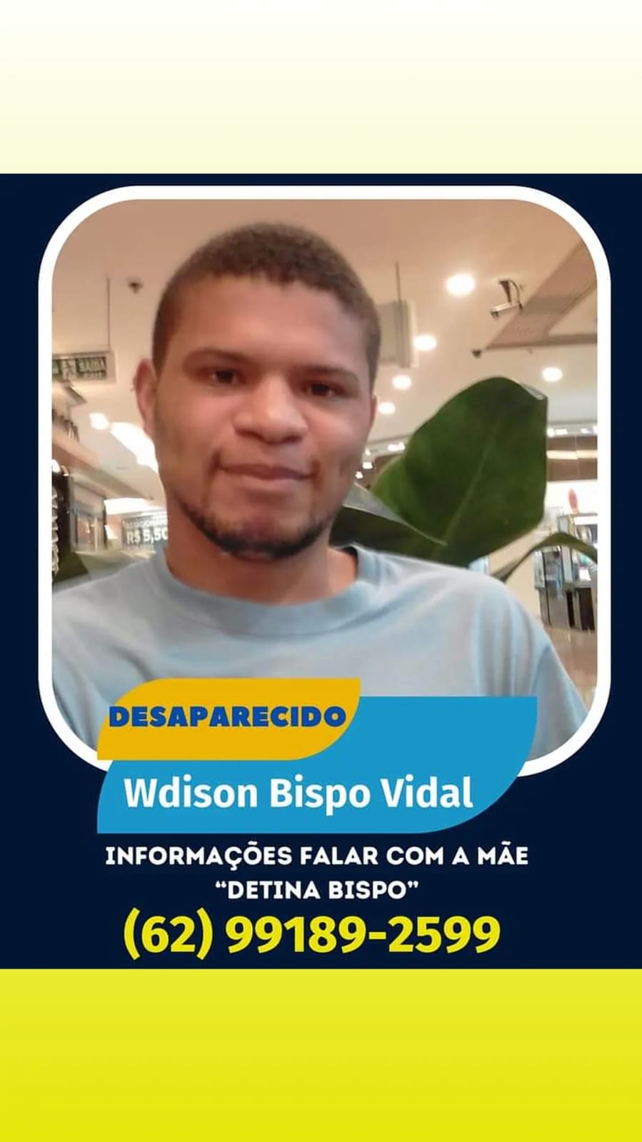 Homem está desaparecido em Brasília