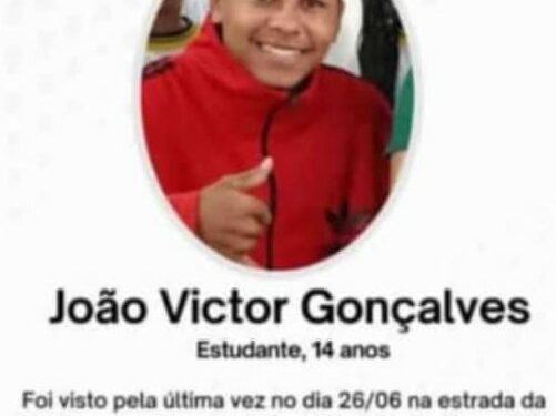 Urgente: família de Campos Belos (GO) procura adolescente desaparecido. ENCONTRADO!
