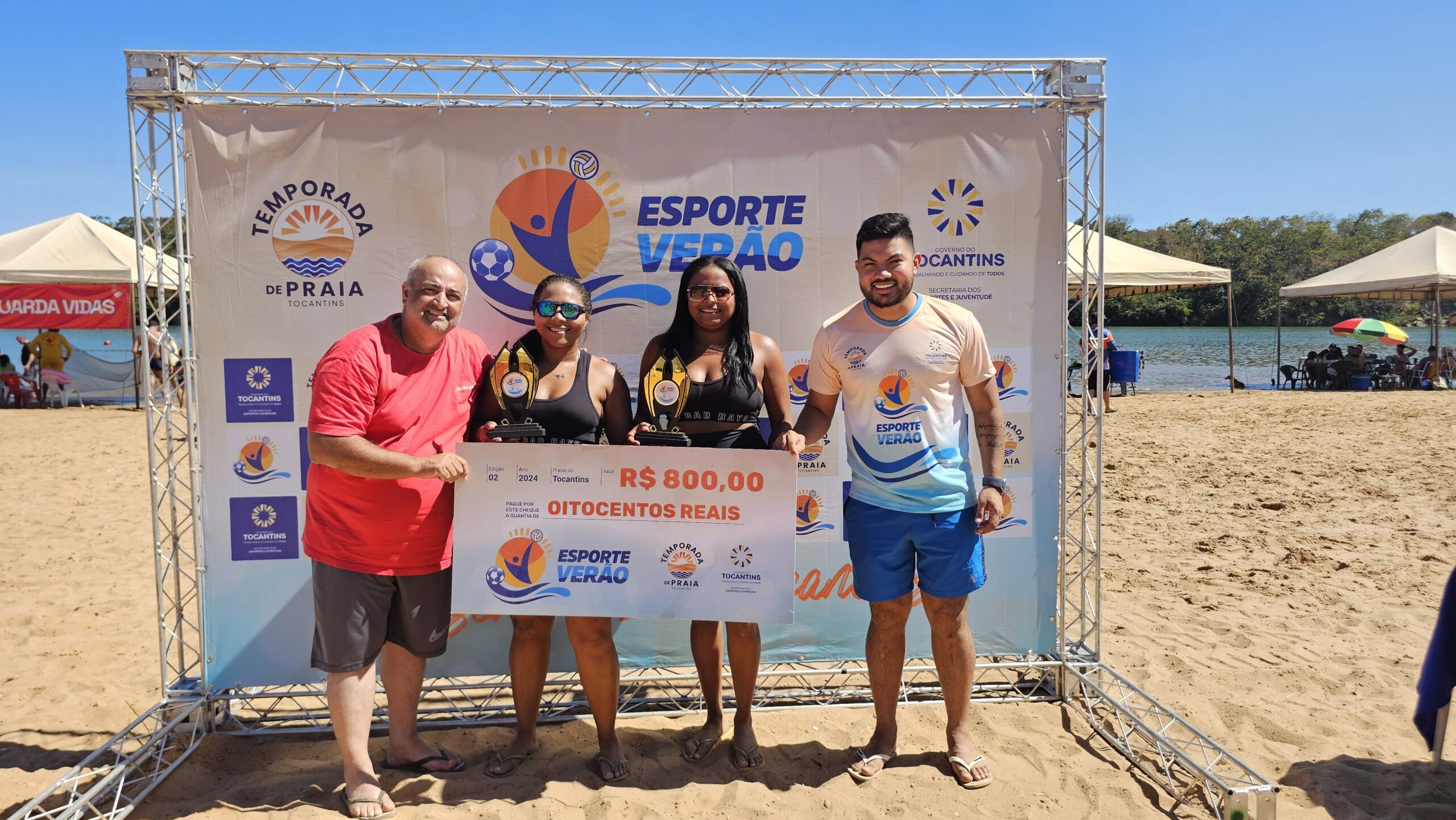 Praia do Dominguinhos, em Paranã, recebe programação esportiva desenvolvida pelo Governo do Tocantins