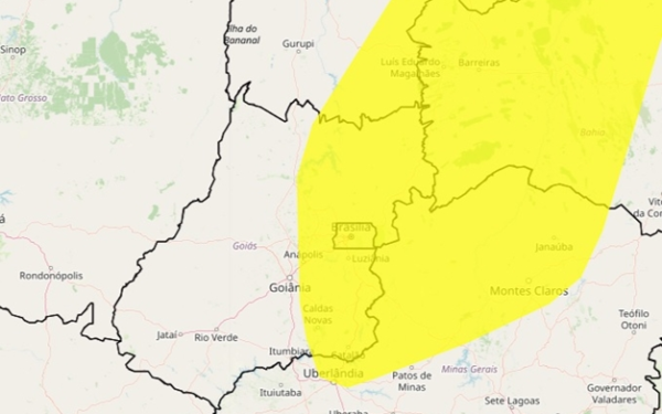 Inmet emite alerta de vendaval para 20 cidades goianas