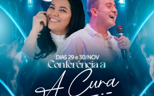 Cantora Vida Mendes e o bispo Rinaldo Silva serão os principais convidados da Conferência “A Cura”, em Campos Belos (GO)