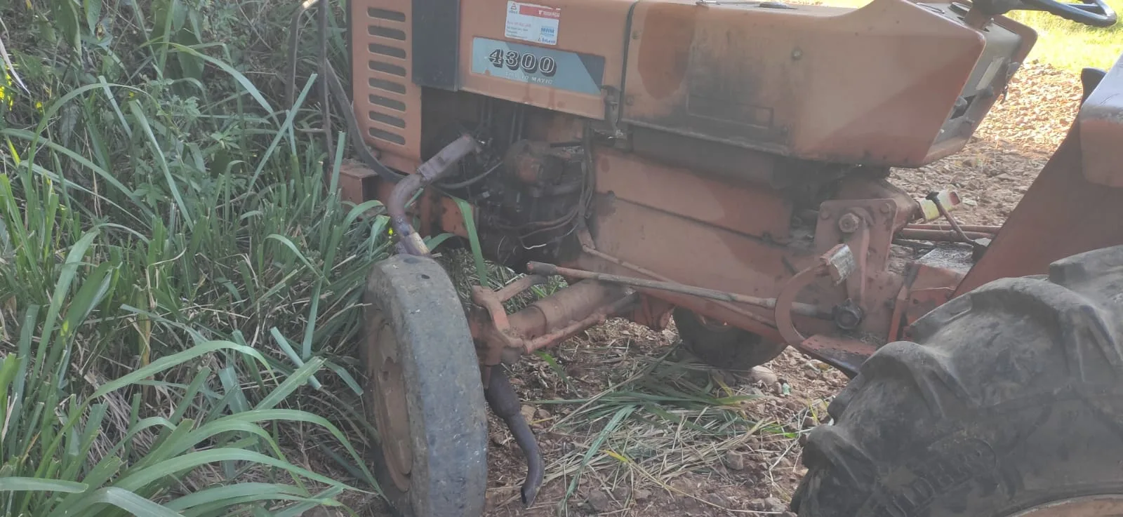 Trabalhador morre em acidente com trator na zona rural de Campos Belos (GO)